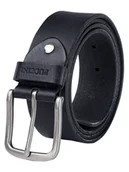 Paski - Puccini Skórzany pasek w kolorze czarnym - miniaturka - grafika 1