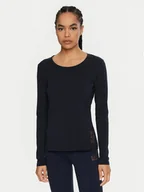 Bluzki damskie - EA7 Emporio Armani Bluzka 6DTT06 TJQCZ 1562 Granatowy Slim Fit - miniaturka - grafika 1
