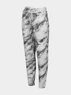 Dresy damskie - 4F Spodnie dresowe damskie SPDD011 biały S - miniaturka - grafika 1