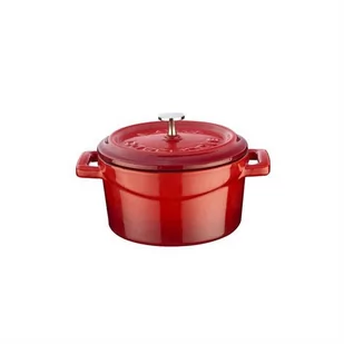 MINI GARNEK ŻELIWNY CZERWONY 530ml 12 cm - Garnki - miniaturka - grafika 1