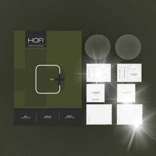 OCHRONNE SZKŁO HARTOWANE 9H DO GALAXY WATCH 4 / 5 / 6 / 7 / FE 40MM - HOFI - Akcesoria do smartwatchy - miniaturka - grafika 1