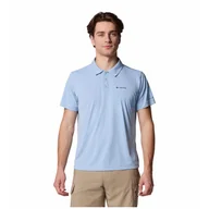 Koszulki sportowe męskie - Koszulka męska Columbia Zero Rules™ Light Polo Rozmiar: L / Kolor: jasnoniebieski - miniaturka - grafika 1