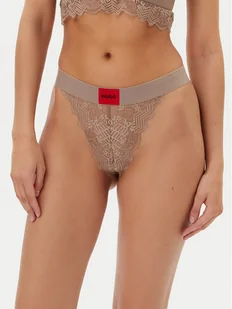 HUGO Stringi 50535036 Beżowy - Majtki damskie - miniaturka - grafika 1