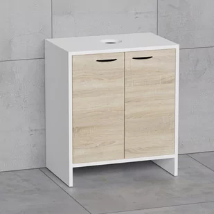 Szafka łazienkowa pod umywalkę nablatową dąb sonoma - Szafki łazienkowe - miniaturka - grafika 1