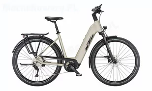 KTM MACINA Style 740 UNI 2023 champagne matt (black+orange) 28 cali - Rowery elektryczne - miniaturka - grafika 1