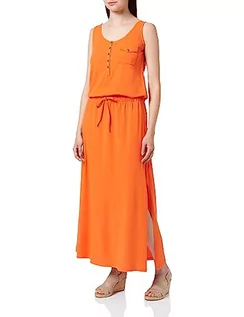 Sukienki - Replay Sukienka damska W9018, 449 jasny pomarańcz, L, 449 jaskrawy pomarańczowy, L - grafika 1