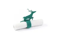 Dekoracja stołu - Serwetnik ze wzorem świątecznym - Renifer - 21 cm - 1 szt. - miniaturka - grafika 1
