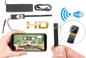 Kamery IP - Szpiegowska Mikro-Kamera WiFi/P2P HD, do Ukrycia/Zabudowy (zasięg cały świat!) + Zapis +... - miniaturka - grafika 1