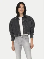 Kurtki damskie - ONLY Kurtka jeansowa Emaline 15330000 Szary Loose Fit - miniaturka - grafika 1