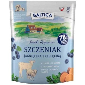 BALTICA karma dla szczeniąt BEZZBOŻOWA CIELĘCINA Z JAGNIĘCINĄ 1kg