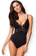 Body - Obsessive koronkowe body damskie czarne 810-TED-1, Kolor czarny, Rozmiar S/M, Obsessive - Primodo.com - miniaturka - grafika 1