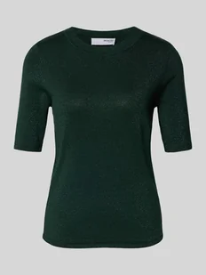 Sweter z dzianiny z rękawem o dł. 1/2 model ‘LURA’ - Swetry damskie - miniaturka - grafika 1