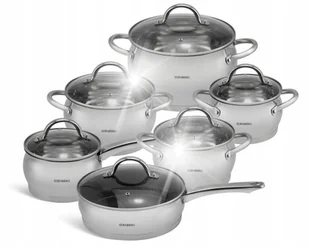 ZESTAWY GARNKÓW 12 SZTUK STALI NIERDZEWNEJ EDENBERG Z MARMUROWĄ PATELNIĄ - Zestawy garnków i patelni ZESTAWY GARNKÓW 12 SZTUK STALI NIERDZEWNEJ EDENBERG Z MARMUROWĄ PATELNIĄ - Zestawy garnków i patelni - miniaturka - grafika 1