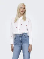 Bluzki damskie - ONLY Koszula w kolorze białym - miniaturka - grafika 1