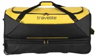Torby podróżne - Torba Podróżna na kółkach Travelite BASICS 70cm Czarno Żółta poszerzana - miniaturka - grafika 1