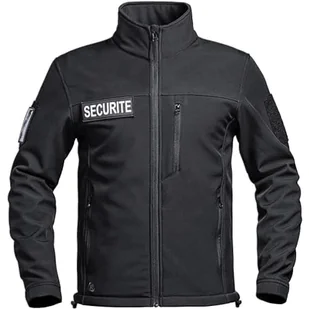 A10 Sprzęt Kurtka SOFTSHELL SECU-ONE FLAP BEZPIECZEŃSTWO CZARNY - Odzież taktyczna i umundurowanie - miniaturka - grafika 1