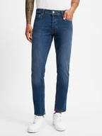 Spodnie męskie - Jack & Jones Jeansy Mężczyźni niebieski jednolity, 31-30 - miniaturka - grafika 1