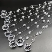 Inne - TEMU 10szt. Elegancka Girlanda z Akrylowych Kryształowych Koralików - Idealna na Śluby i Wydarzenia, Nie Wymaga Zasilania, Łatwa w Czyszczeniu - miniaturka - grafika 1