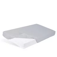 Prześcieradła - Matex Prześcieradło bambusowe Bamboo z gumką jasnoszare 160x200 cm - miniaturka - grafika 1