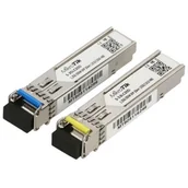 Pozostałe akcesoria sieciowe - Mikrotik Pair Of Sfp Modułles, S-35lc20d (1.25g Sm 20km T1310nm/r1550nm) + S-3553 (S-3553LC20D) - miniaturka - grafika 1