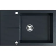 Zlewozmywaki - BERG ZLEWOZMYWAK HOBART 1,0 MOC 780X500 ONYX BRQ1411AXL - miniaturka - grafika 1