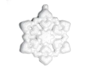 INNSPIRO Wiszący Płatek śniegu Porex 7,5 cm Torba Wisząca 10u, Biały, 10 - Lalki dla dziewczynek - miniaturka - grafika 1