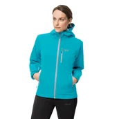 Kurtki damskie - Damska kurtka przeciwdeszczowa EAGLE PEAK JACKET W dark aqua - XS - miniaturka - grafika 1