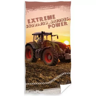 Ręcznik kapielowy Traktor w polu, 70 x 140 cm - Okrycia kąpielowe dla dzieci - miniaturka - grafika 1