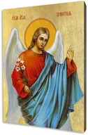 Ikony i obrazy sakralne - Ikona z Aniołem Stróżem - upominek religijny dla dziecka - miniaturka - grafika 1