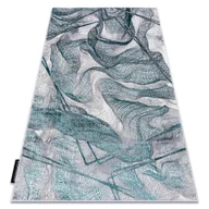 Dywany - Dywan DE LUXE nowoczesny 621 Sieć, siatka - Strukturalny szary / zielony 160x220 cm - miniaturka - grafika 1