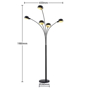 Lindby Jewa lampa podłogowa - Lampy stojące - miniaturka - grafika 3