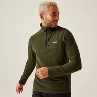 Bluzy męskie - Regatta Męski Polar z Suwakiem Montes Nephrite Green Black, Rozmiar: L - miniaturka - grafika 1