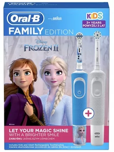 Oral-B PROCTER & GAMBLEZabraniecka 20Warszawa Family Pack Vitality 100 szczoteczka elektryczna 1 sztuka + Oral B Kids 3+ Frozen II szczoteczka elektryczna 1 sztuka |  o PROCTER & GAMBLE<br>Zabraniecka 20<br>Warszawa - Szczoteczki do zębów dla dzieci - miniaturka - grafika 1
