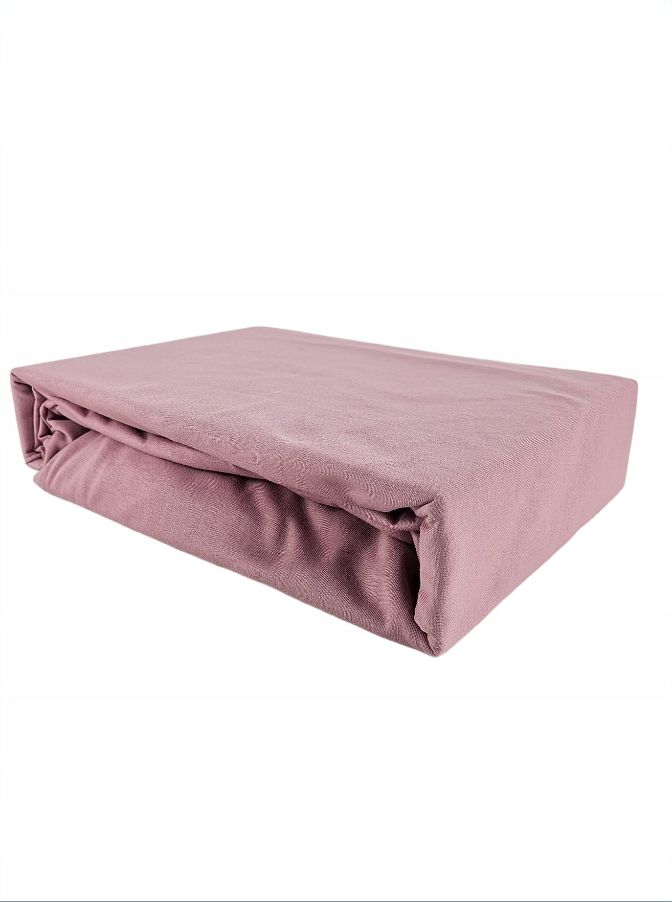 PRZEŚCIERADŁO Z GUMKĄ PUDROWY RÓŻ 180x220 Jersey PREMIUM GRUBE Bawełna 100%