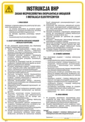 Instrukcje stanowiskowe BHP - IAF17 INSTRUKCJA OGÓLNA ZASAD BEZPIECZEŃSTWA EKSPLOATACJI URZĄDZEŃ I INSTALACJI ELEKTRYCZNYCH, PN - PŁYTA PCV 1MM; (245X350MM) - miniaturka - grafika 1