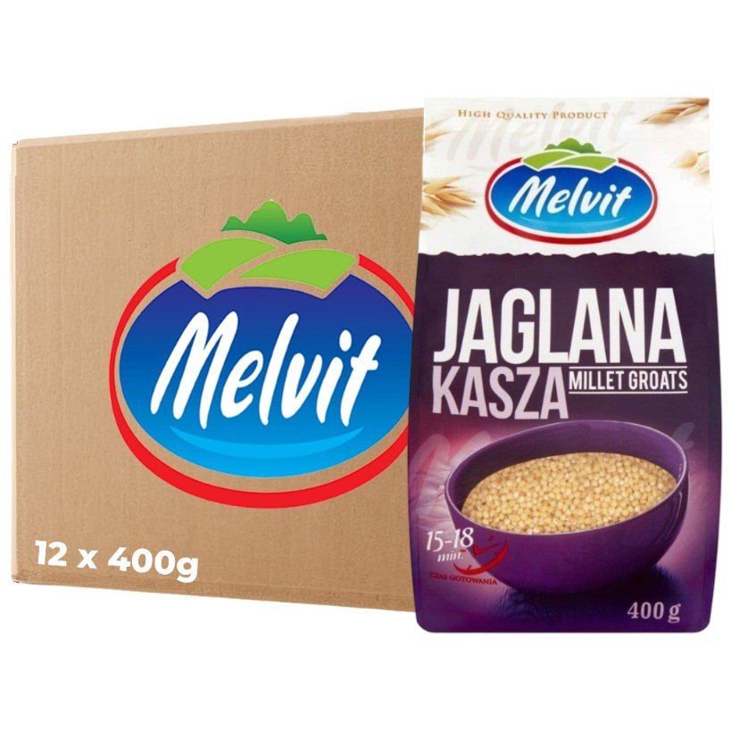 MELVIT Kasza jaglana 400 g x 12 sztuk
