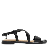 Sandały damskie - Sandały Lasocki KATE RST-KATE-01 Czarny - miniaturka - grafika 1