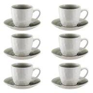 Filiżanki - Komplet filiżanek kamionkowych 240 ml 6 sztuk OPAL GREY - miniaturka - grafika 1