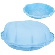 Place zabaw - WOOPIE Zestaw Piaskownica z Przykryciem Basen Muszelka Niebieska 3w1 - miniaturka - grafika 1