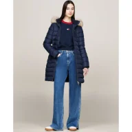 Kurtki damskie - Tommy Jeans Puchowa kurtka | Slim Fit - miniaturka - grafika 1