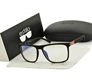 Okulary męskie z filtrem BLUE LIGHT do komputera EST-102-1M Estillo - Okulary korekcyjne, oprawki, szkła - miniaturka - grafika 1