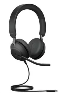 Jabra Evolve 2 40 MS Stereo Czarny - Słuchawki - miniaturka - grafika 1