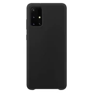 Etui i futerały do telefonów - Silicone Case elastyczne silikonowe etui pokrowiec Samsung Galaxy A72 4G czarny - miniaturka - grafika 1