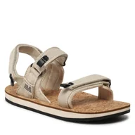 Sandały damskie - Jack Wolfskin Sandały Ecostride 2 Sandal W 4051771 Natural/Cork - miniaturka - grafika 1