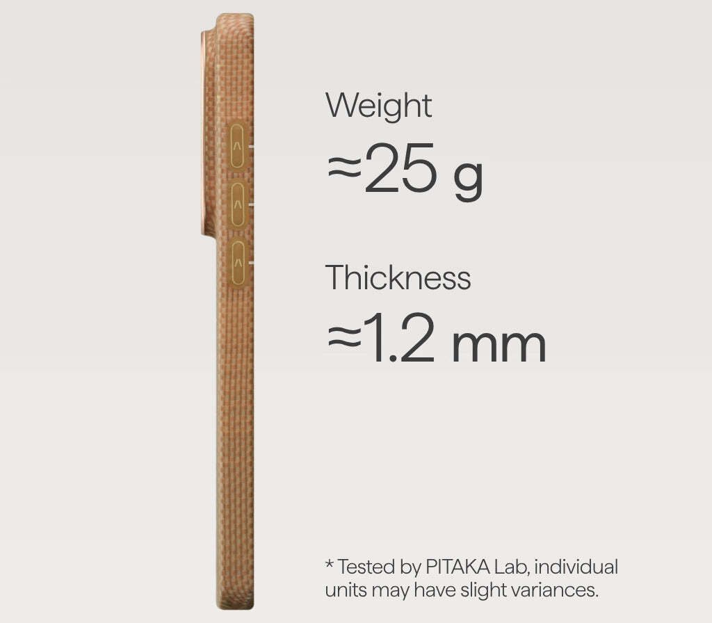 Pitaka Pitaka Edge Case, Golden Glint Aaron Button - Samsung Galaxy S26 Ultra