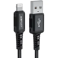 Kable USB - Acefast kabel MFI USB - Lightning 1,8m, 2,4A czarny (C4-02 A Black) C4-02-A-L black - miniaturka - grafika 1