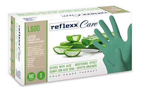 Reflexx L600 rękawiczki jednorazowe, 100 sztuk, zielone
