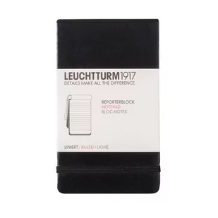 Leuchtturm, Notes reporterski, 188 stron, linia, czarny - Notesy i bloczki - miniaturka - grafika 1