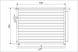 Chłodnica klimatyzacji VALEO 822603 5139233 FORD - Chłodnice - miniaturka - grafika 1