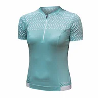 Koszulki sportowe damskie - Damska koszulka kolarska Sensor Cyklo Tour Rozmiar: S / Kolor: jasnoniebieski - miniaturka - grafika 1